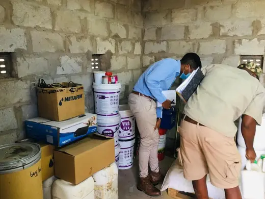 Chemical store inspection, ASC Pest Control