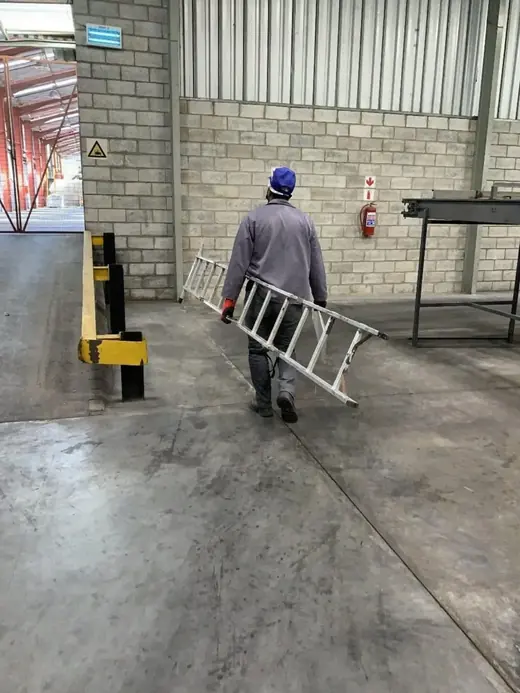 A warehouse service visit, ASC Pest Control
